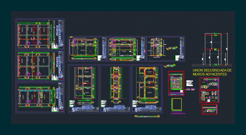 Concrete Precast Walls DWG Detail for AutoCAD