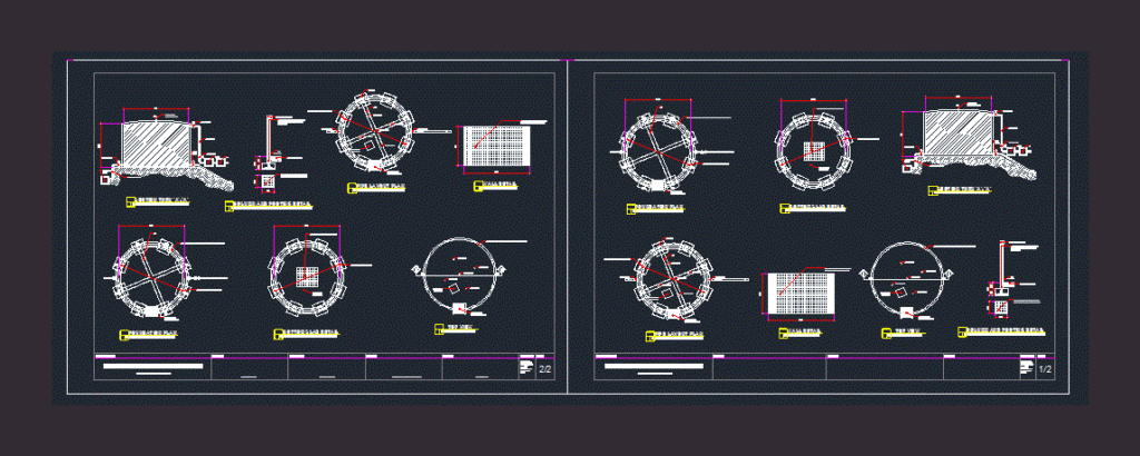 Concrete Water Tank DWG Detail for AutoCAD