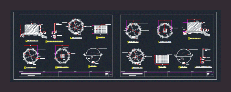 Concrete Water Tank DWG Detail for AutoCAD