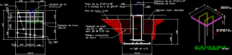 Connection Plate DWG Detail for AutoCAD