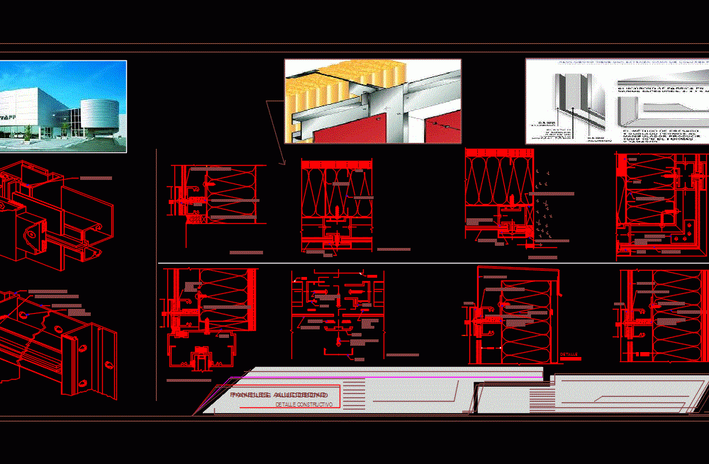 Construction Detail Alucobond DWG Detail for AutoCAD • Designs CAD