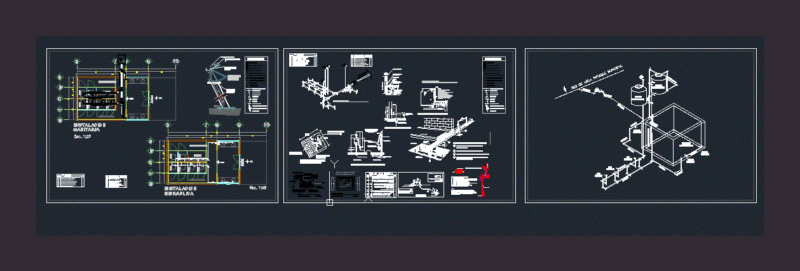 Construction Details – Services – Bathrooms DWG Detail for AutoCAD