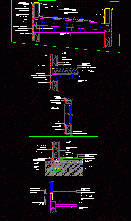 Construction Details - Steel Frame DWG Detail For AutoCAD • Designs CAD