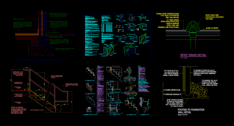 Construction Details Sections DWG Section for AutoCAD