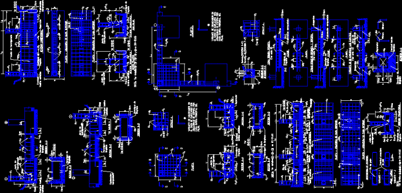 Constructive Details Foundations DWG Detail for AutoCAD