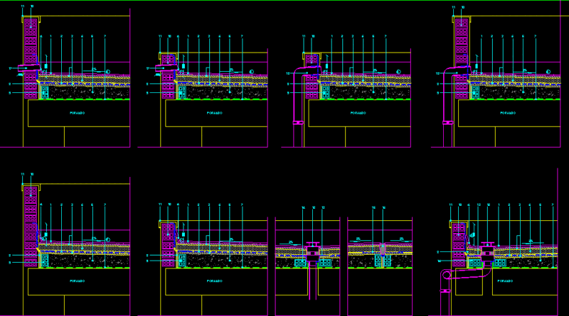 Constructive Details Plane Cover DWG Detail for AutoCAD