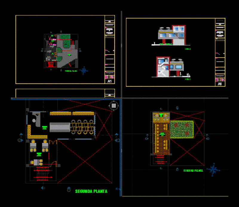Container Module – 2D DWG Section for AutoCAD