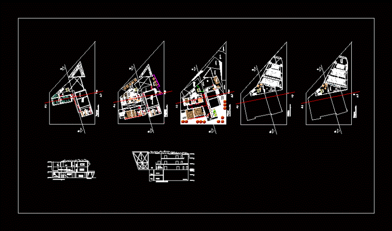 Contemporary Dance Center DWG Block for AutoCAD