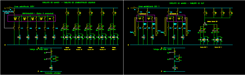 Control Circuit And Liquids DWG Block for AutoCAD