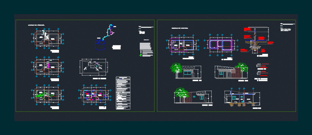 Control Module DWG Section for AutoCAD