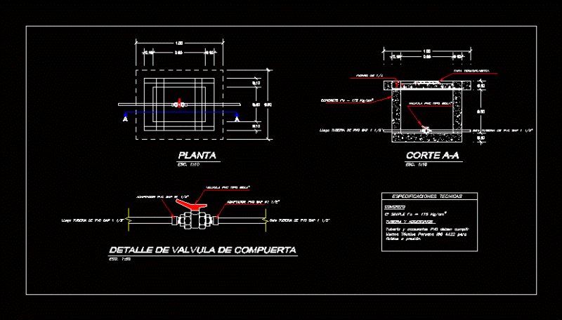 Control Valve DWG Detail for AutoCAD