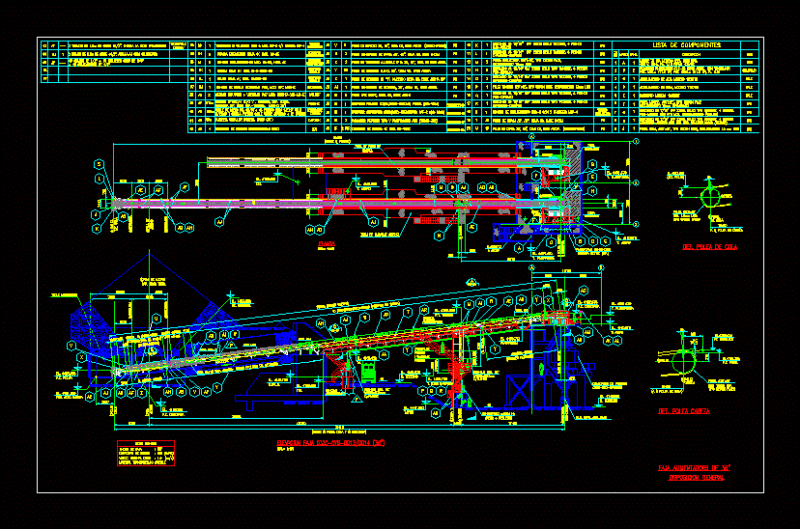 Conveyor Belt 36 DWG Detail for AutoCAD