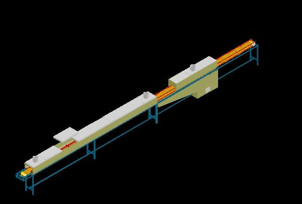 Conveyor Belt 3D DWG Model for AutoCAD