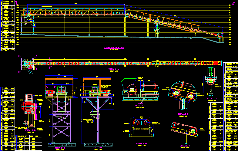 Conveyor Belt DWG Section for AutoCAD – Designs CAD