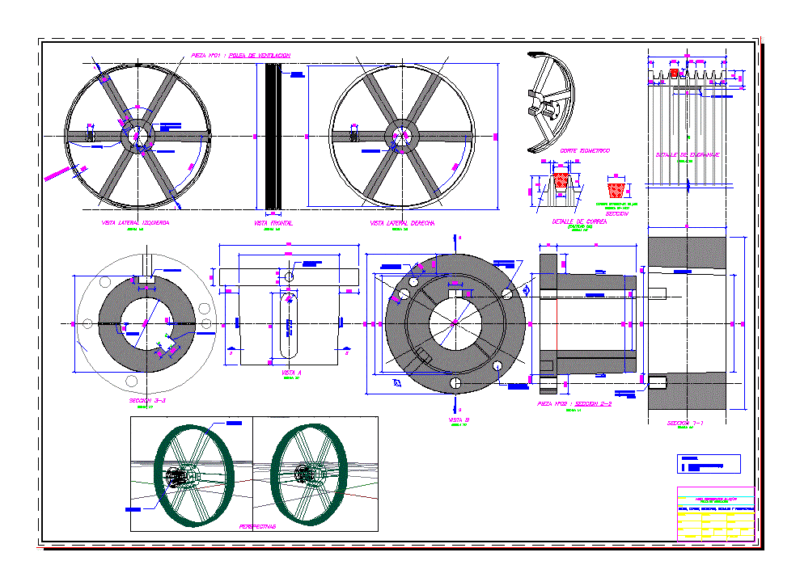 Cooling Aero DWG Block for AutoCAD