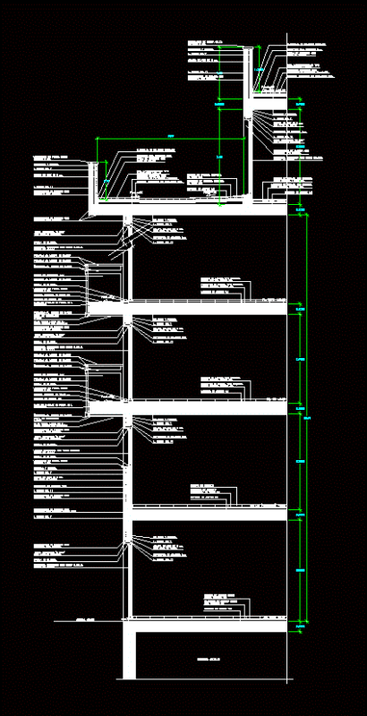 Court Facade DWG Block for AutoCAD