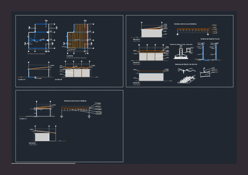 Cover Sheet DWG Detail for AutoCAD