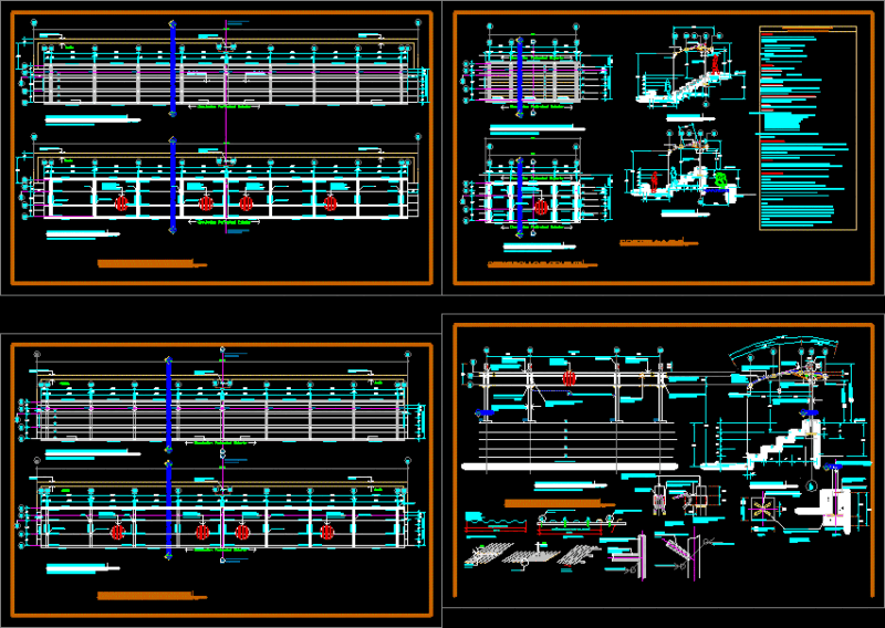 Coverage Coliseum DWG Plan for AutoCAD