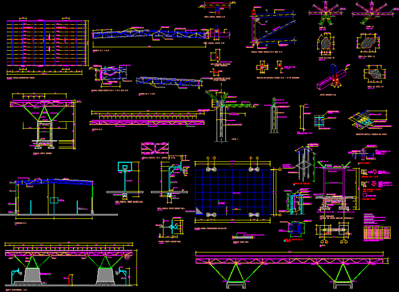 Covered Field DWG Plan for AutoCAD