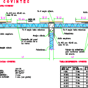Covintec - Constructive System DWG Block for AutoCAD | Designs CAD