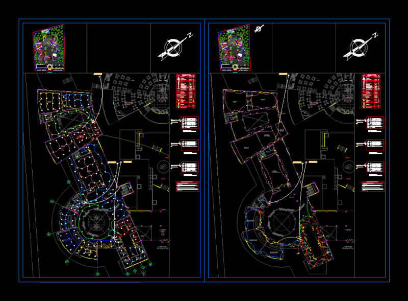 Culinary Center – Map Electrical DWG Detail for AutoCAD