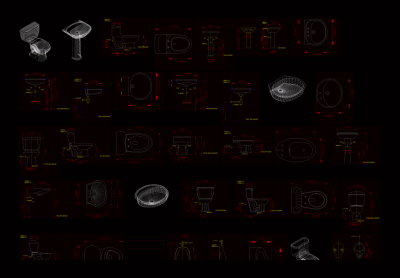 Cups And Sink – 3D DWG Model for AutoCAD
