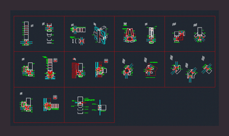 Curtain Wall DWG Detail for AutoCAD