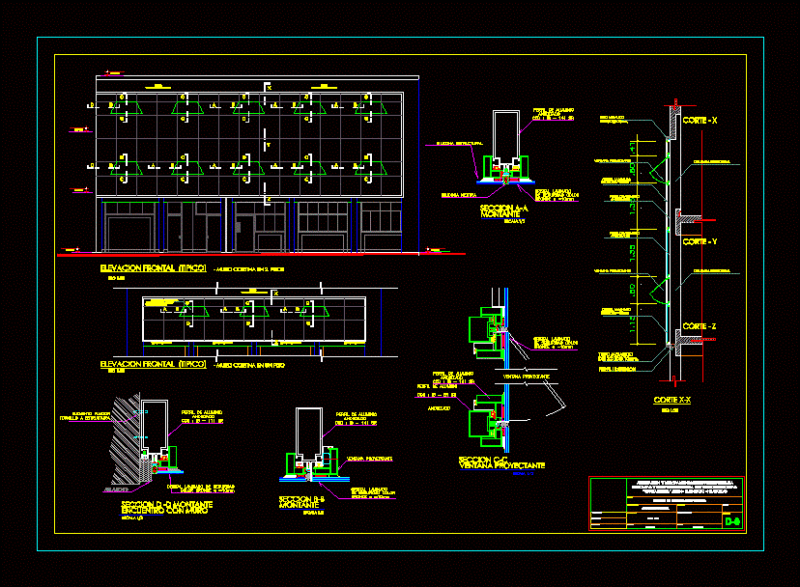 Curtain Wall DWG Detail for AutoCAD