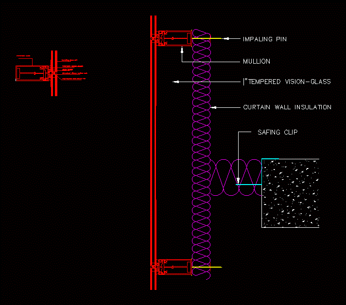 Curtain Wall DWG Detail for AutoCAD Designs CAD