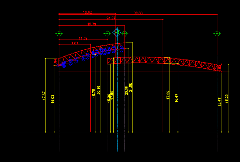 Curved Truss Process DWG Full Project for AutoCAD