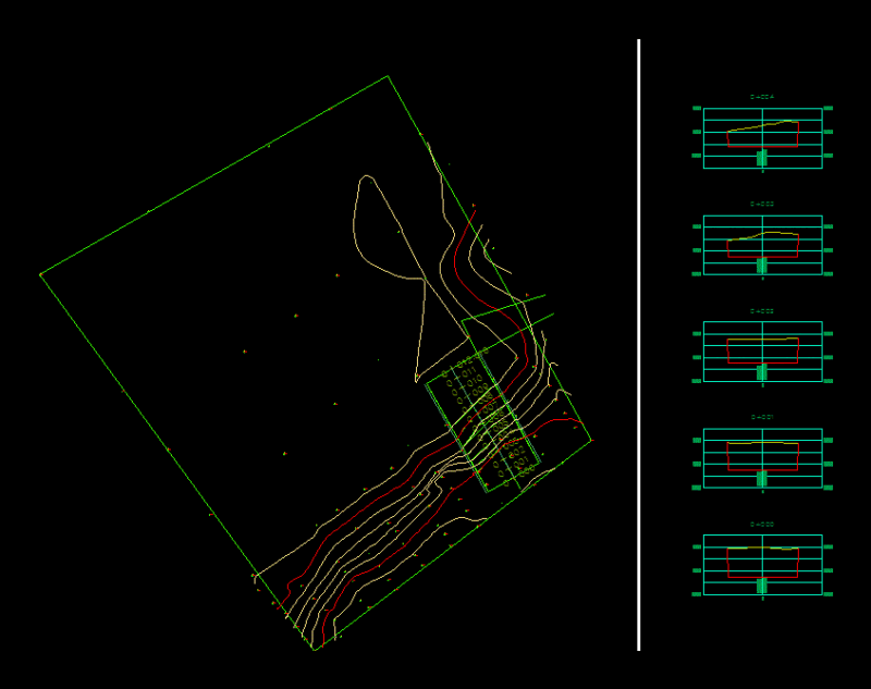 Cut And Fill DWG Block for AutoCAD