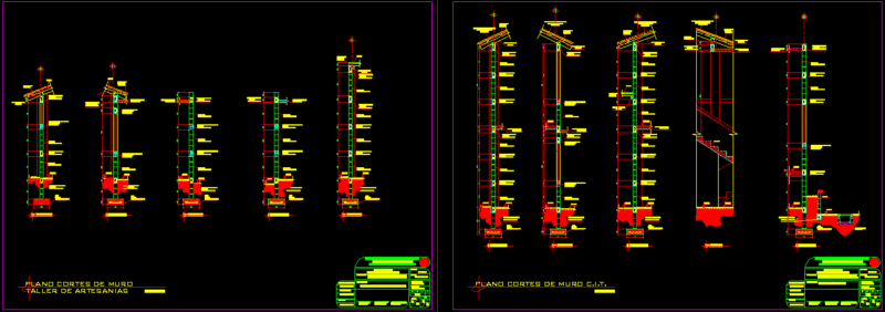 Cutoff Walls Detail DWG Detail for AutoCAD