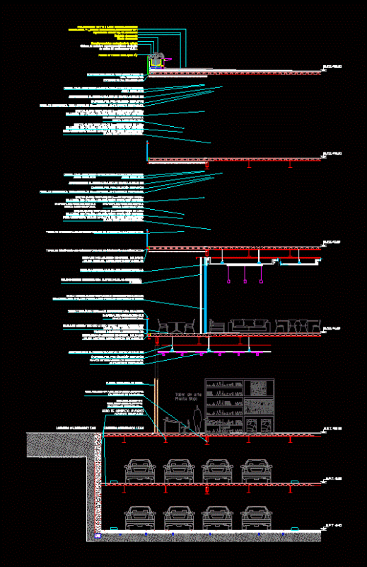 Cutting Facade DWG Block for AutoCAD