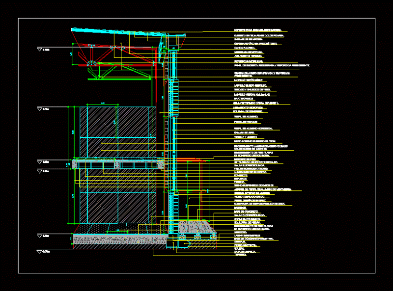 Cutting Facade DWG Block for AutoCAD