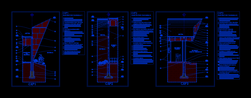 Cutting Facade DWG Block for AutoCAD