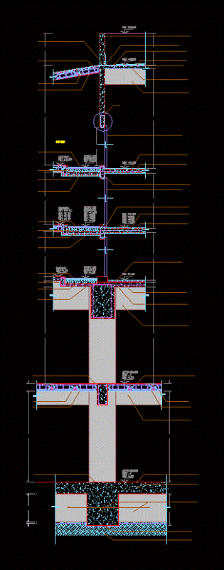 Cutting Facade DXF Model for AutoCAD