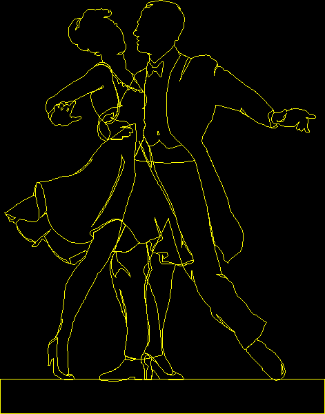 Dancers DXF Model for AutoCAD
