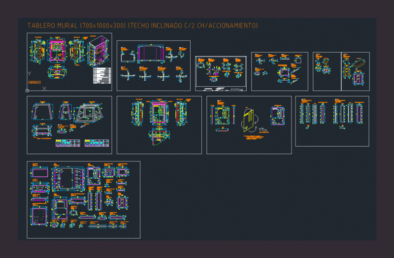 Dash Panel Wall Mural DWG Block for AutoCAD