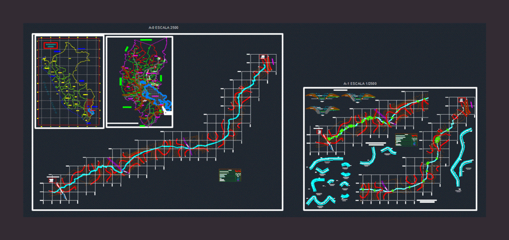 Defense Waterfront – Topography – Tacna DWG Section for AutoCAD