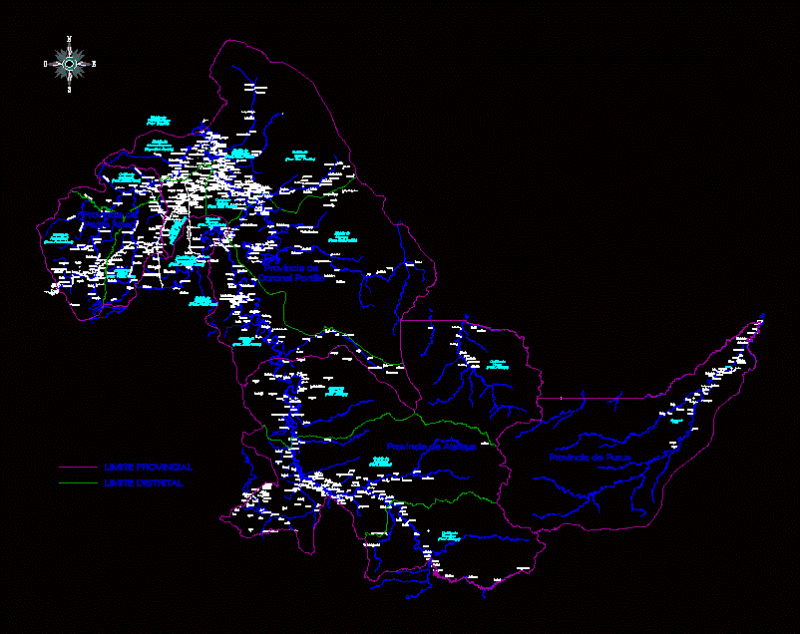 Departmental Plan Ucayali – Peru DWG Plan for AutoCAD