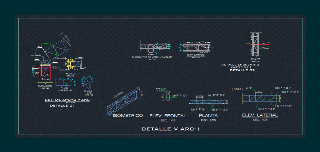 Derail Metal Beam DWG Detail for AutoCAD