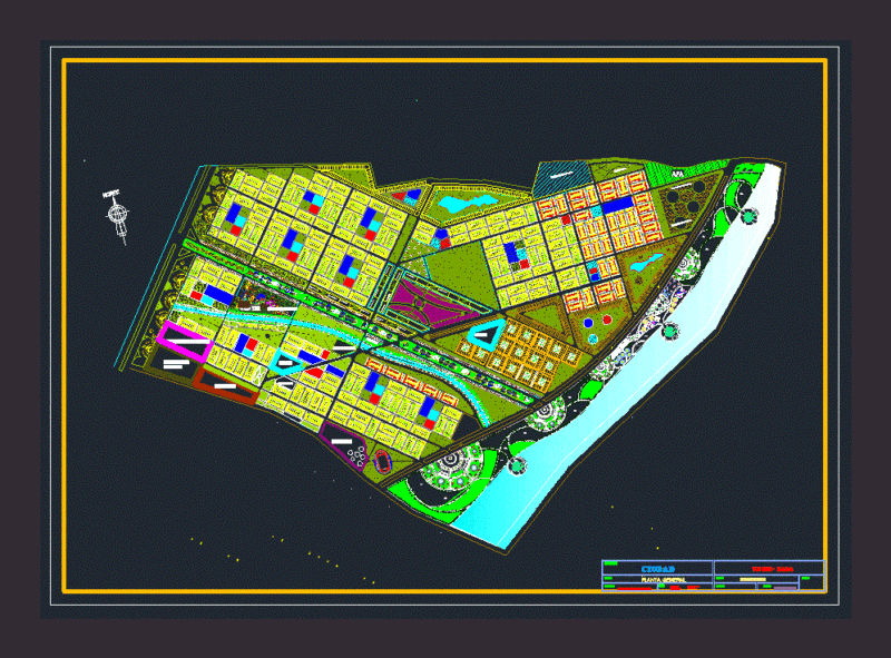 Design Of A City DWG Block for AutoCAD
