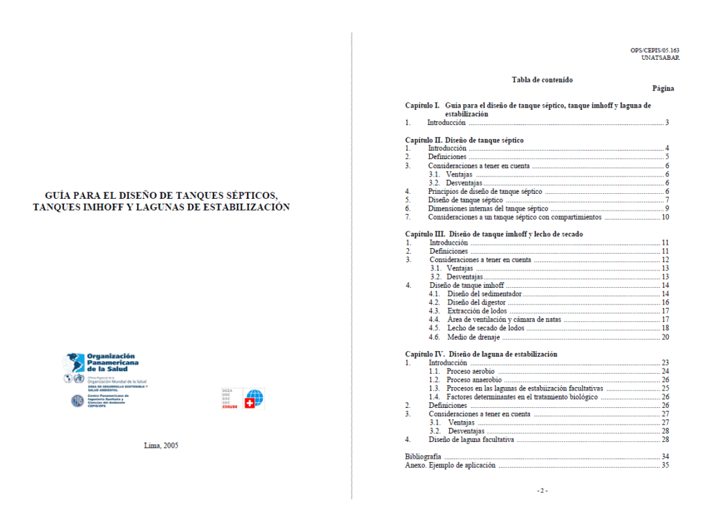 Design Stabilization Tanks SÉPticoslagunas PDF (Document)