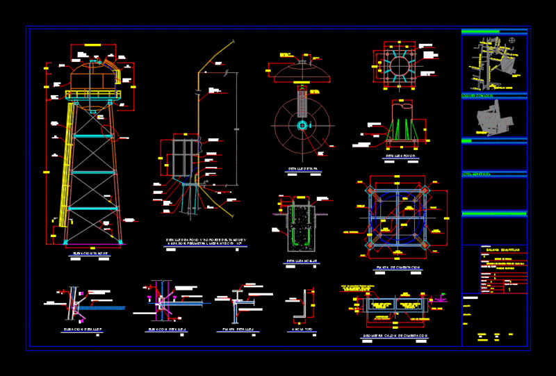 Design Tank High DWG Block for AutoCAD