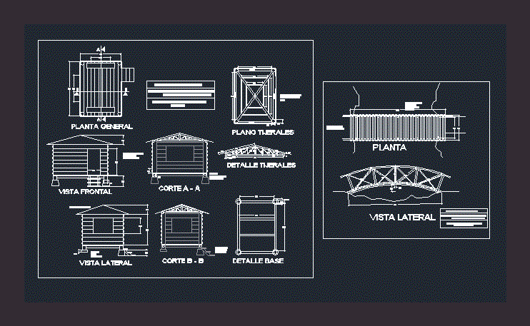 Design Wooden Gazebo DWG Block for AutoCAD • Designs CAD