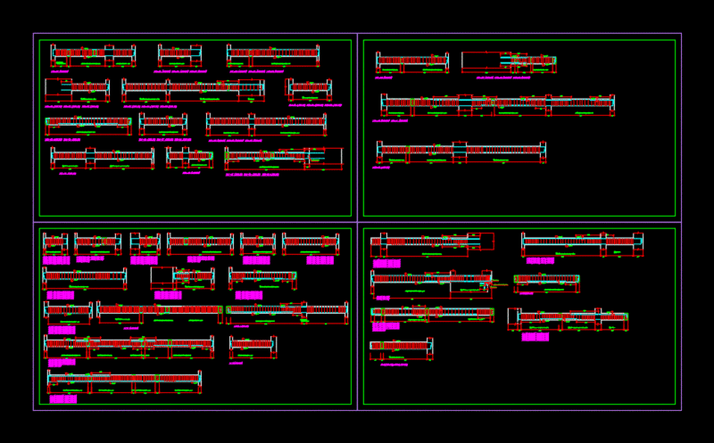 Detail Beams DWG Detail for AutoCAD