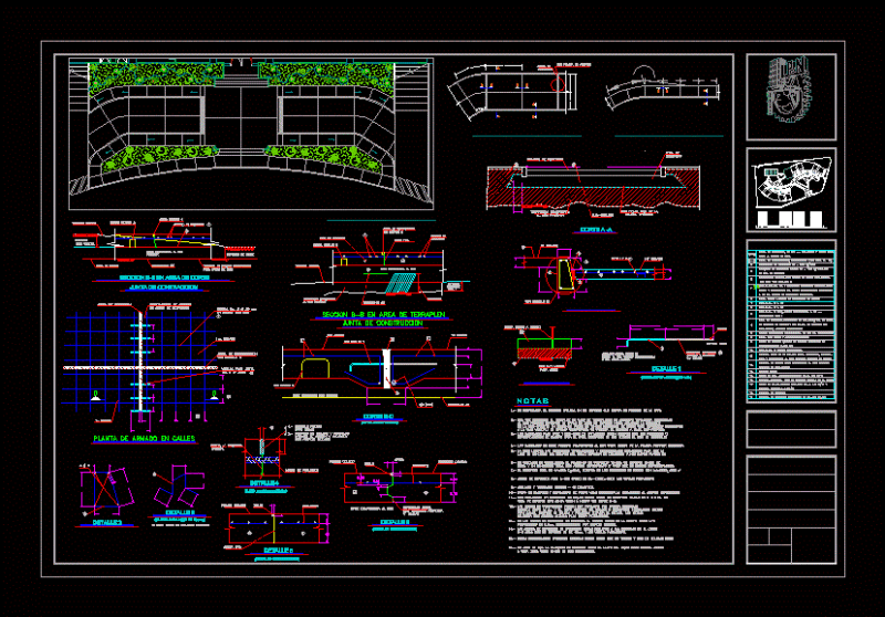 Detail Bench DWG Detail for AutoCAD