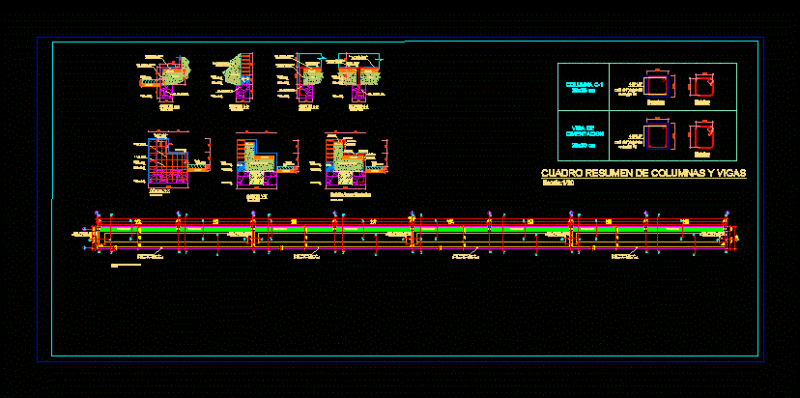 Detail Bleachers DWG Plan for AutoCAD