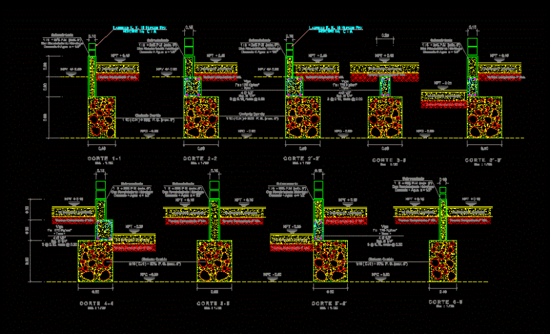 Detail Common Cimentacion DWG Detail for AutoCAD