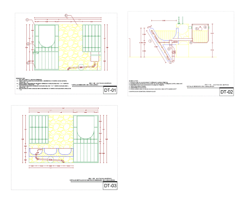Detail Drinking Stable DWG Detail for AutoCAD